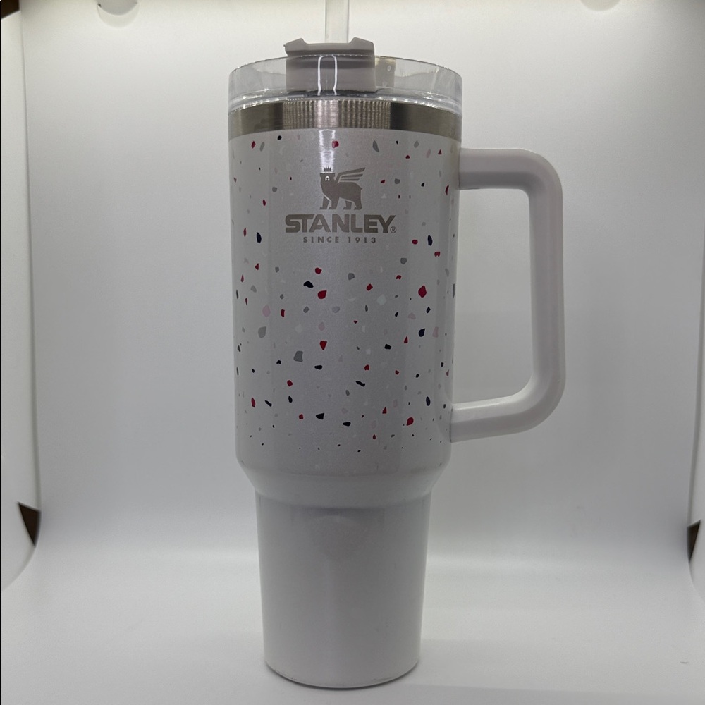 Stanley White Tumbler with Speckled Design